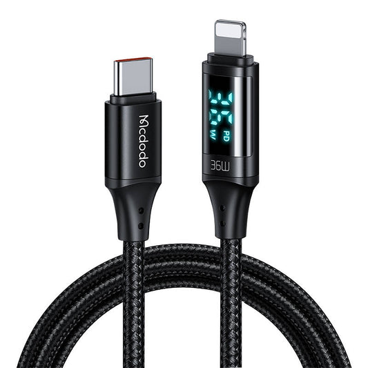 Cable Mcdodo CA-1030 USB-C to Lightning, 36W, 1.2m (black)_0