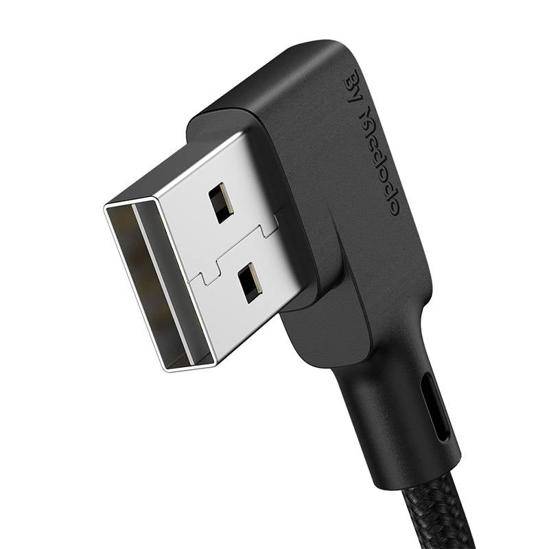 USB to USB-C cable, Mcdodo CA-7310, angled, 1.8m (black)_1