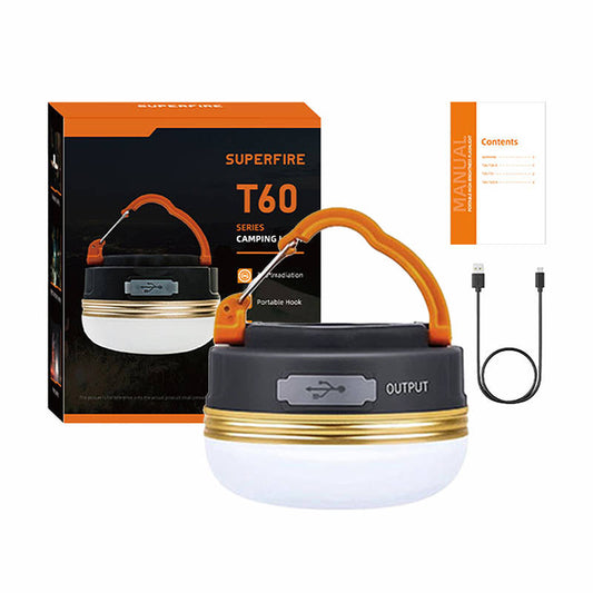 Camping lamp Superfire T60, 2,5W, 1000mAh_0