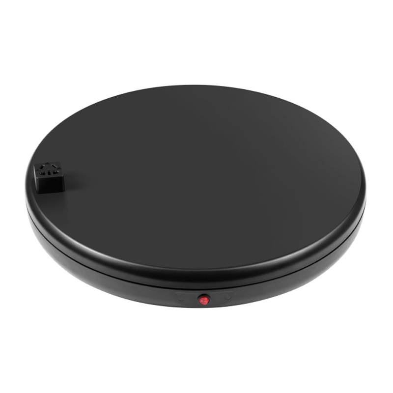 Rotating display stand Puluz with power socket 45 cm (black)_1