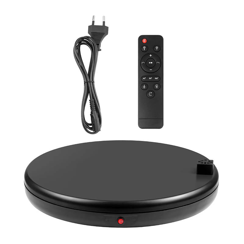 Rotating display stand Puluz with power socket 45 cm (black)_2