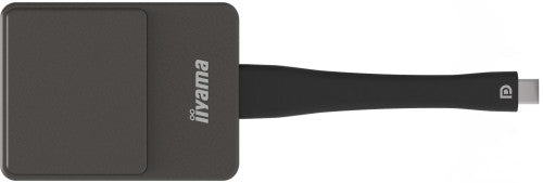 iiyama WP D002C adaptador Smart TV USB 4K Ultra HD Negro, Plata_0