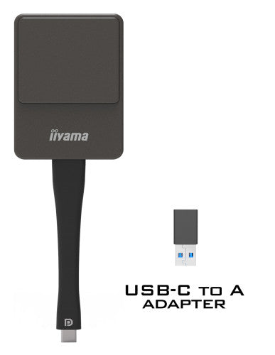 iiyama WP D002C adaptador Smart TV USB 4K Ultra HD Negro, Plata_2