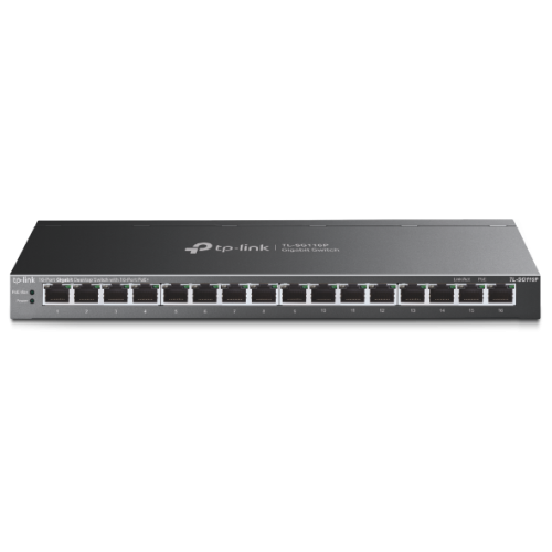TP-Link TL-SG116P switch No administrado Gigabit Ethernet (10/100/1000) Energía sobre Ethernet (PoE) Negro_1