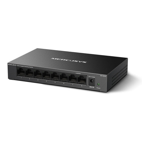 Mercusys MS108GS switch No administrado Gigabit Ethernet (10/100/1000) Negro_2