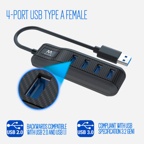 EWENT HUB USB3.0 4 PORTAS_2