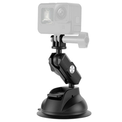 TELESIN Universal Suction Cup Holder with phone holder and action camera mounting TE-SUC-012_2