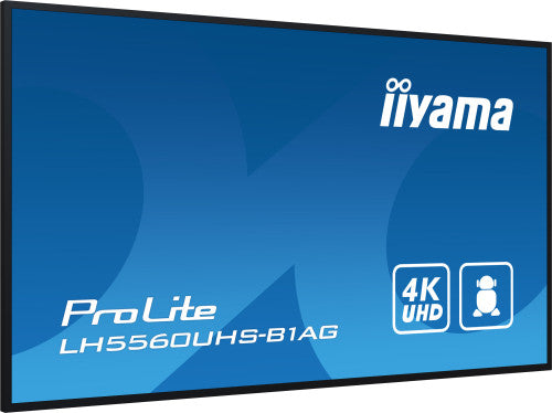 iiyama PROLITE Pizarra de caballete digital 139,7 cm (55") LED Wifi 500 cd / mÂ² 4K Ultra HD Negro Procesador incorporado Android 11 24/7_2