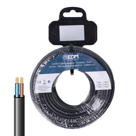 Rolo de cabo plano h05vvh2-f 2 x 1,00 mmÂ² preto, 20 m_0