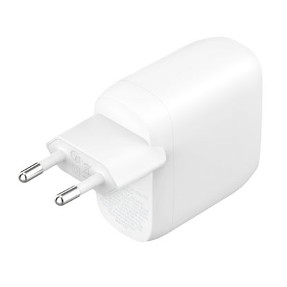 CARICABATTERIE DA PARETE DUAL 30W PORTA USB-C PD 60W - BIANCO_0