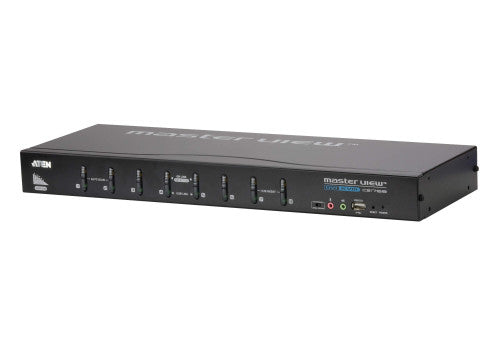 ATEN SWITCH 8-PORT USB DVI KVM WITH USB PERIPHERAL SUPPORT, AUDIO AND BROADCAST MODE (CS1768-ATA-G)_0