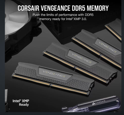 MEMORIA CORSAIR DDR5 32GB 2X16GB PC5600 VENGEANCE CMK32GX5M2B5600Z40_1