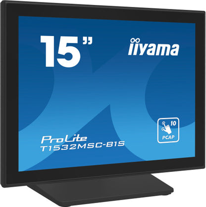 iiyama ProLite T1532MSC-B1S pantalla para PC 38,1 cm (15") 1024 x 768 Pixeles XGA LCD Pantalla tÃ¡ctil Negro_1