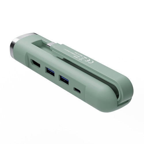 Ewent EW1148 base para portátil y replicador de puertos Alámbrico USB 3.2 Gen 1 (3.1 Gen 1) Type-C Verde_1
