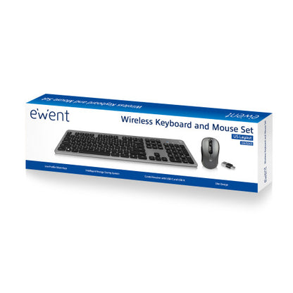 Ewent EW3272 teclado RatÃ³n incluido RF inalÃ¡mbrico QWERTY EspaÃ±ol Negro_3