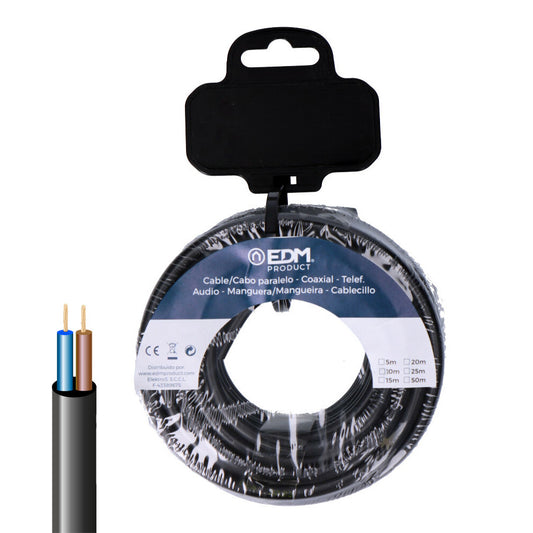 Rolo de cabo elÃ©trico vv-k06/1kv 2 x 2,50 mmÂ² preto 15m_0