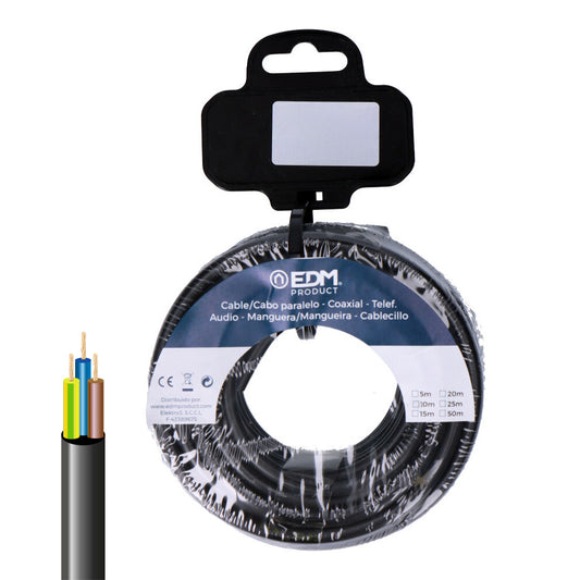 Rolo de cabo elÃ©trico vv-k06/1kv 3 g 2,50 mmÂ² preto, 10m_0