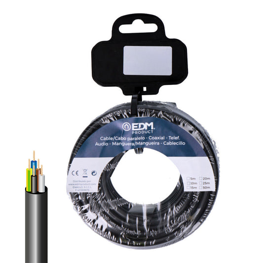 Rolo de cabo elÃ©trico vv-k06/1kv 5 g 2,50 mmÂ² preto, 10m_0