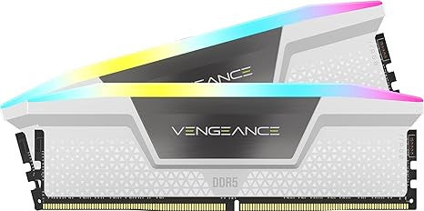 MEMORIA CORSAIR DDR5 64GB 2X32GB PC5600 VENGEANCE RGB BLANCA CMH64GX5M2B5600C40W_0
