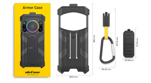 ULEFONE SMARTPHONE ARMOR 21 BLACK 4G/ 6.58" HD/ HELIO G99/256GB ROM/8GB RAM/16MP/9600MAH/IP68_2