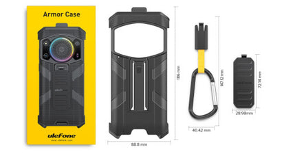 ULEFONE SMARTPHONE ARMOR 21 BLACK 4G/ 6.58" HD/ HELIO G99/256GB ROM/8GB RAM/16MP/9600MAH/IP68_2