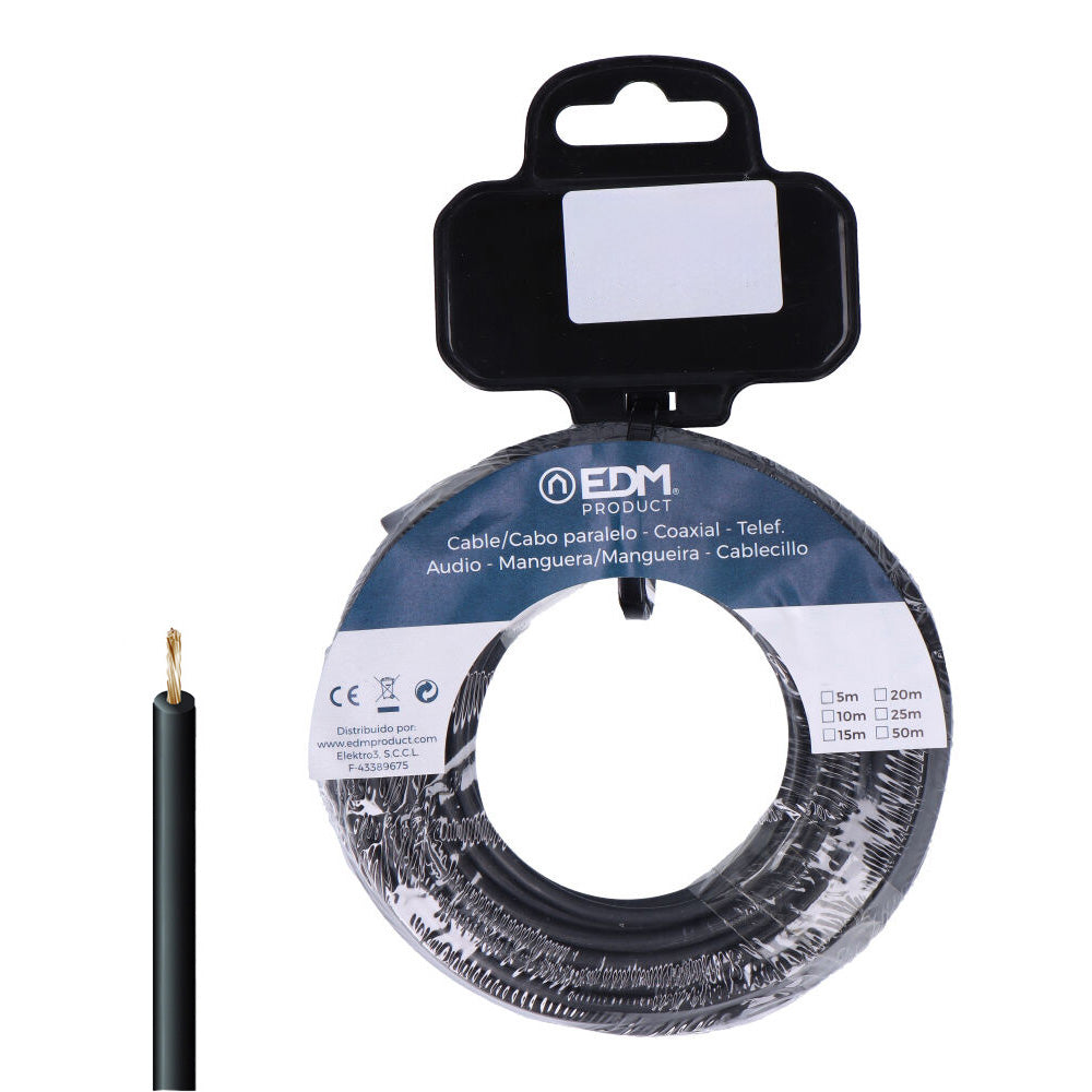 Carretel de cabo h07z1-k 2,50 mmÂ² negro, 15 m_0