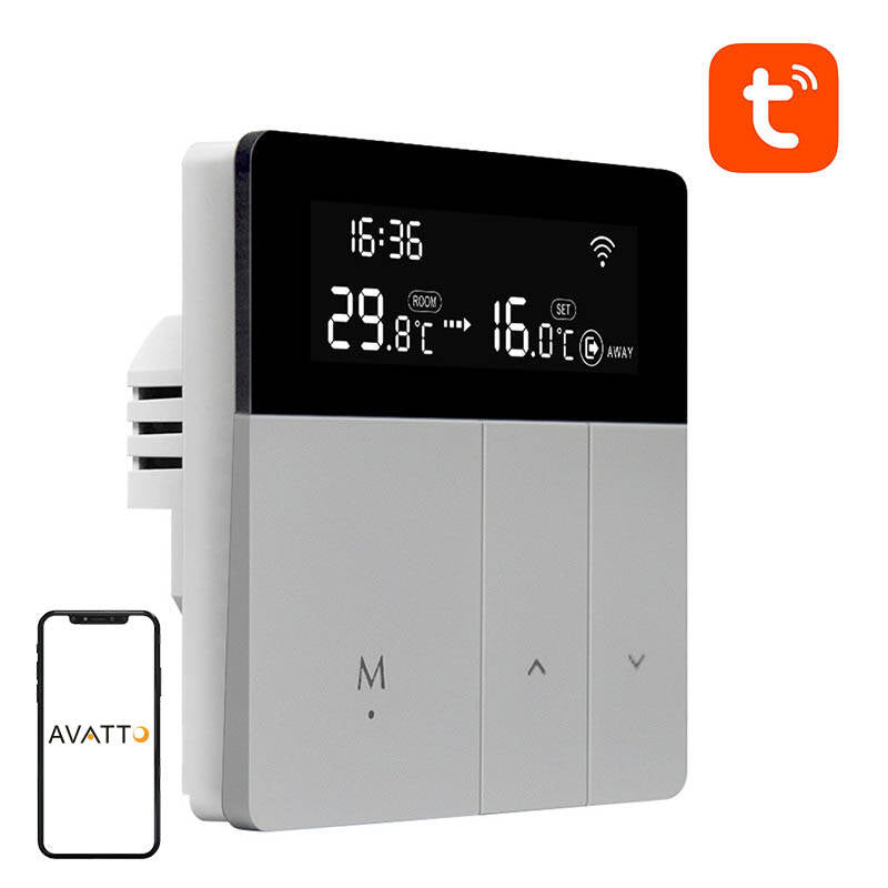 Inteligentny termostat boilera CWU Avatto WT50 3A WiFi TUYA_0