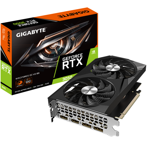 Gigabyte GeForce RTX 3050 WINDFORCE OC V2 8G NVIDIA 8 GB GDDR6_0
