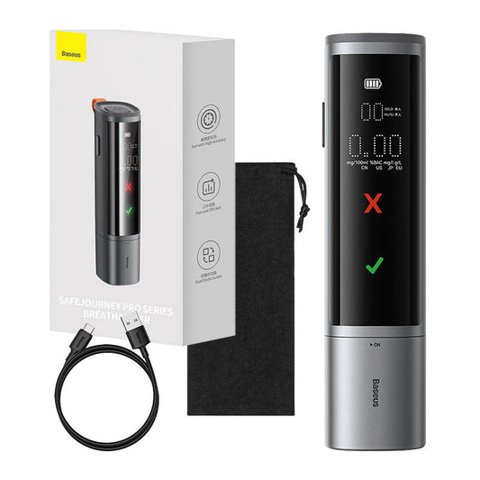 Electronic Breathalyzer Baseus SafeJourney Pro (Grey)_0