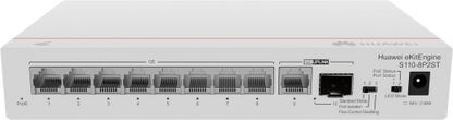 HUAWEI S110-8P2ST ( 8 10/100/1000 BASE-T PORTS POE+ 1GE SFP PORT, 1*10/100/ 100BASE T PORT, AC POWER, POWER ADAPTER)_3
