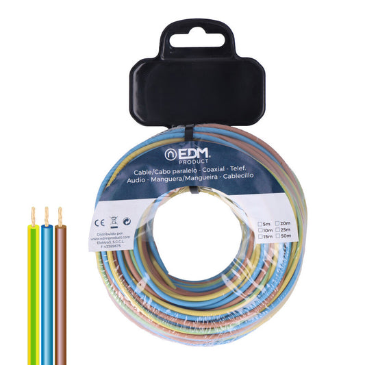 Rolo de cabo tranÃ§ado h07z1-k 3 g 2,50 mmÂ² 3 cores, 15 m_0