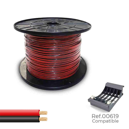 Bobine de cabo paralelo 48v 2 x 1,50 mmÂ² vermelho/preto 500 m (bobine grande)_0