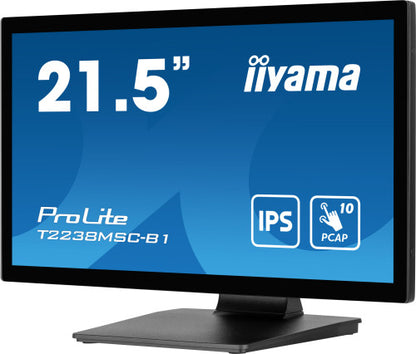 iiyama ProLite T2238MSC-B1 pantalla para PC 54,6 cm (21.5") 1920 x 1080 Pixeles Full HD LED Pantalla tÃ¡ctil Negro_4