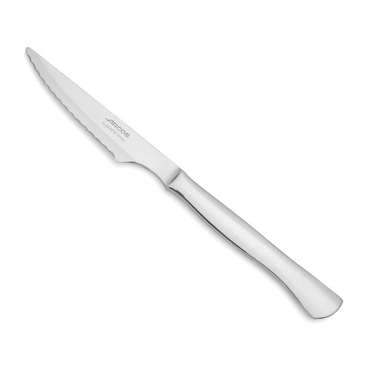 Faca de carne monoblock de inox serrilhada 110 mm_0