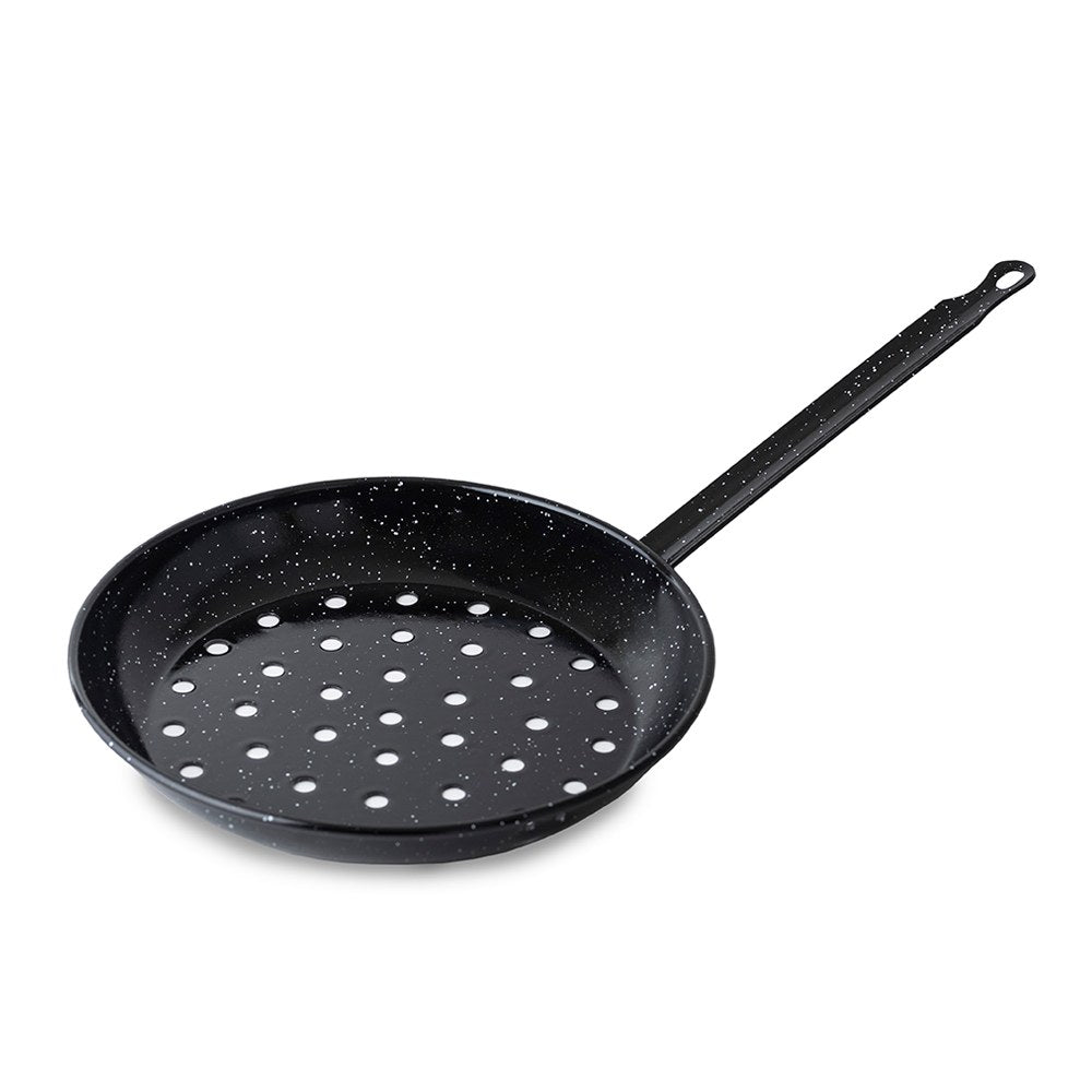 Frigideira assadora para castanhas, esmaltada, Ã¸28 cm_0