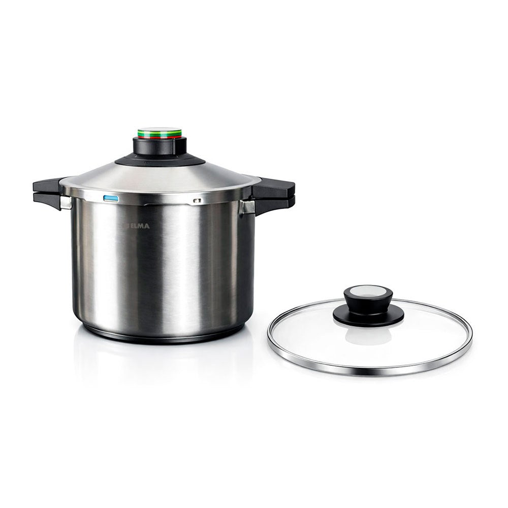 Panela de pressÃ£o prÃªst 8 l, aÃ§o inoxidÃ¡vel 18/10, inclui tampa de vidro, Ã¸24 cm_0
