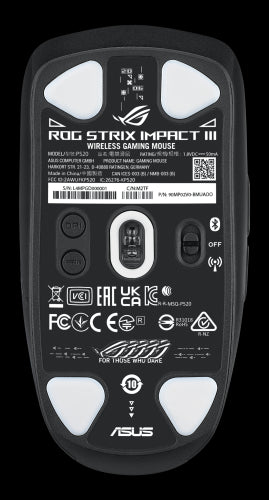 ASUS ROG Strix Impact III Wireless ratÃ³n Ambidextro RF Wireless + Bluetooth Ã“ptico 36000 DPI_1