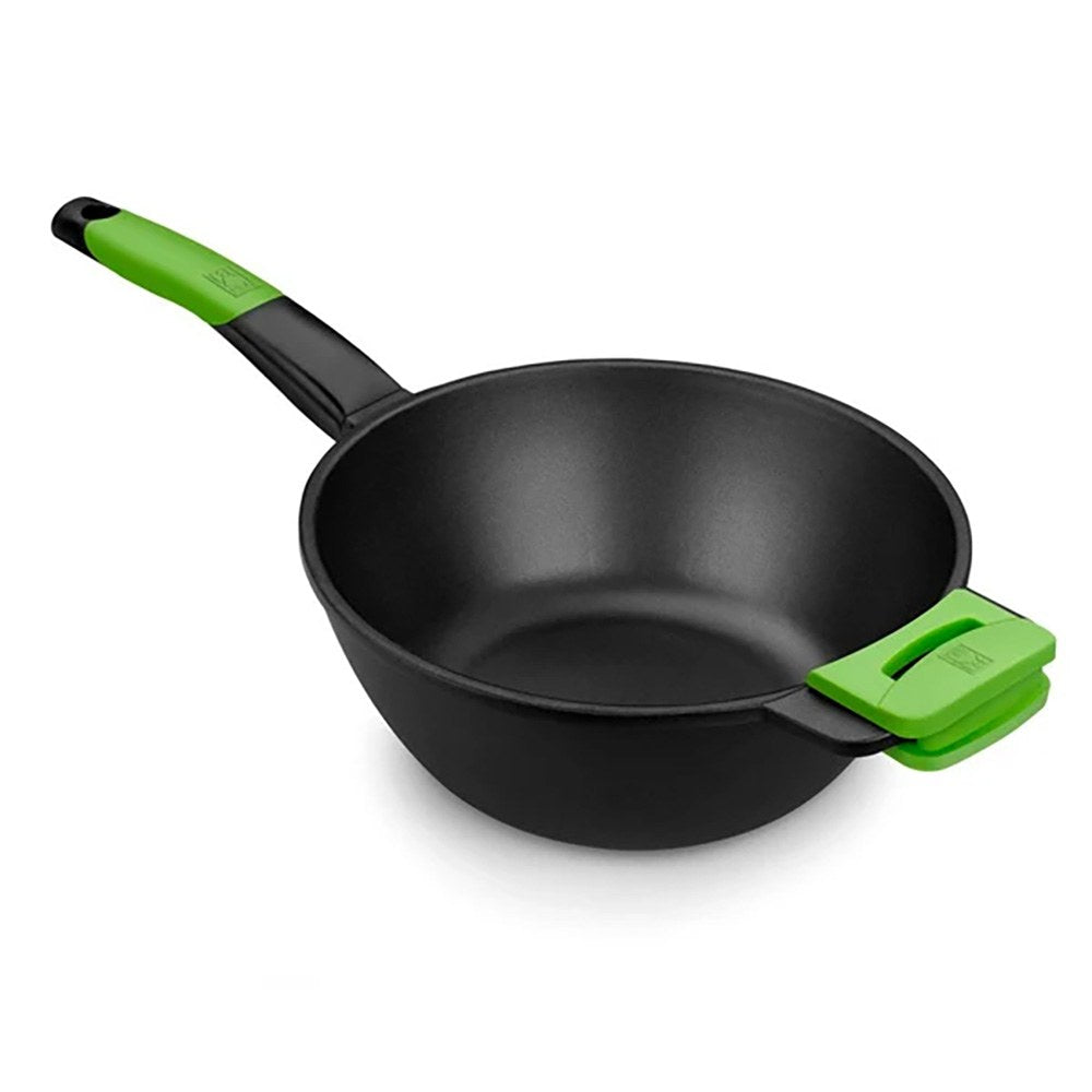 Wok de alumÃ­nio fundido com antiaderente tricamada innovation prior Ã¸28 cm_0