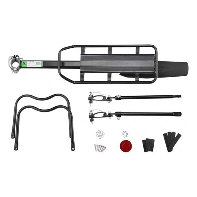 Bicycle Rear Rack with fender and reflector Rockbros HJ1008-1 (black)_1