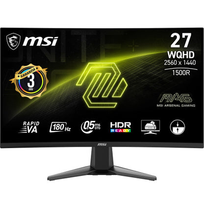 MSI MAG 27CQ6F pantalla para PC 68,6 cm (27") 2560 x 1440 Pixeles Quad HD LCD Negro_0