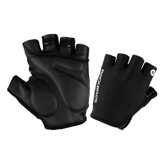 Bicycle half finger gloves Rockbros S106BK-M Size: M (black)_0
