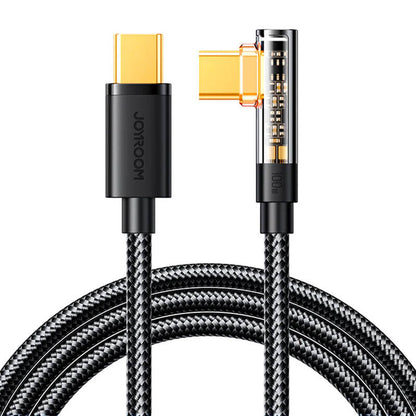 Joyroom Gaming Cable S-CC100A6 USB-C (angled) / USB-C (straight) 100W 1.2m - black_0