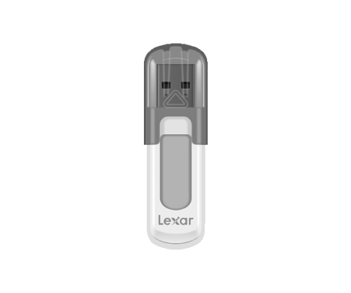 Lexar JumpDrive V100 unidad flash USB 64 GB USB tipo A 3.2 Gen 1 (3.1 Gen 1) Gris, Blanco_1