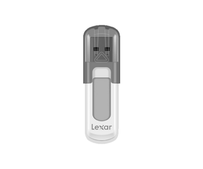 Lexar JumpDrive V100 unidad flash USB 64 GB USB tipo A 3.2 Gen 1 (3.1 Gen 1) Gris, Blanco_1