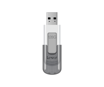 Lexar JumpDrive V100 unidad flash USB 128 GB USB tipo A 3.2 Gen 1 (3.1 Gen 1) Gris, Blanco_0