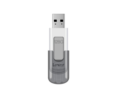 Lexar JumpDrive V100 unidad flash USB 128 GB USB tipo A 3.2 Gen 1 (3.1 Gen 1) Gris, Blanco_0