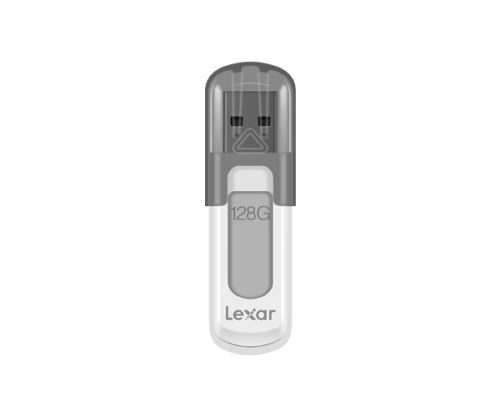 Lexar JumpDrive V100 unidad flash USB 128 GB USB tipo A 3.2 Gen 1 (3.1 Gen 1) Gris, Blanco_1