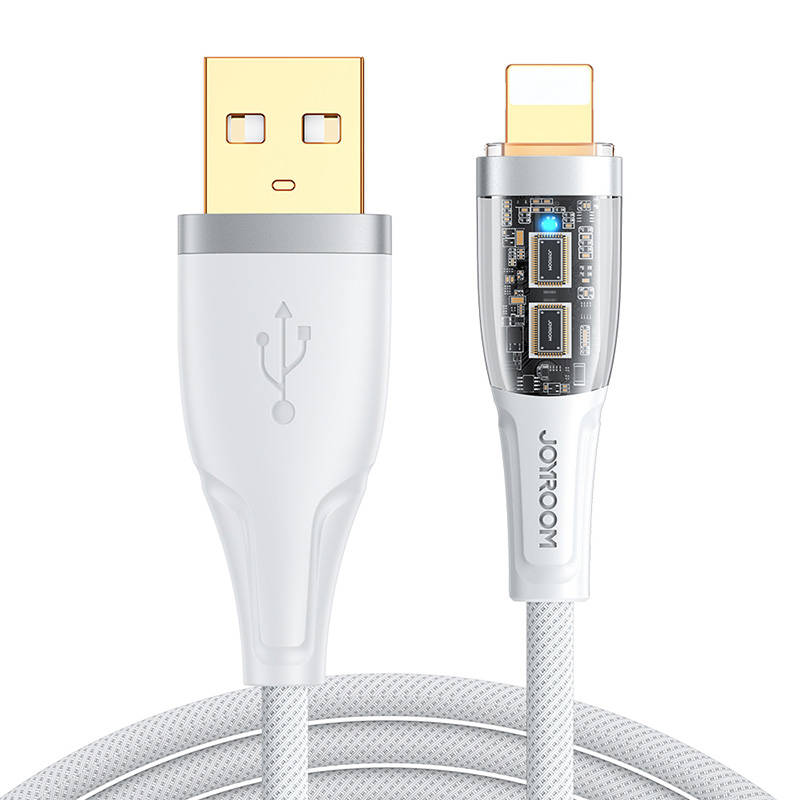 Joyroom Star-Cloud Series A3 USB-A / Lightning Cable 2.4A 1.2m with Smart Switch - White_1