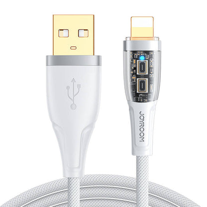 Joyroom Star-Cloud Series A3 USB-A / Lightning Cable 2.4A 1.2m with Smart Switch - White_1