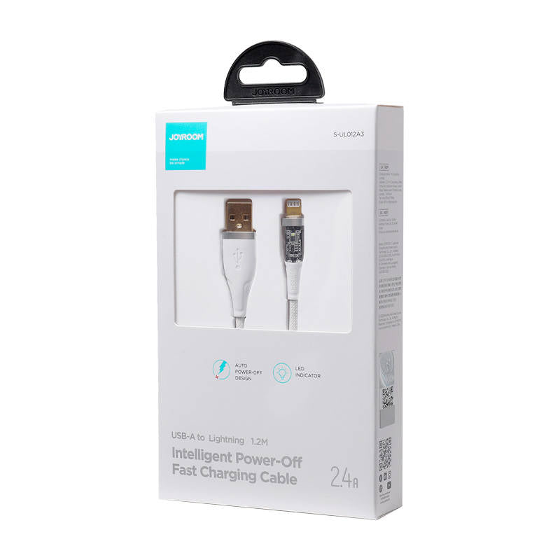 Joyroom Star-Cloud Series A3 USB-A / Lightning Cable 2.4A 1.2m with Smart Switch - White_3